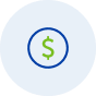 ícono de dólar​​ 