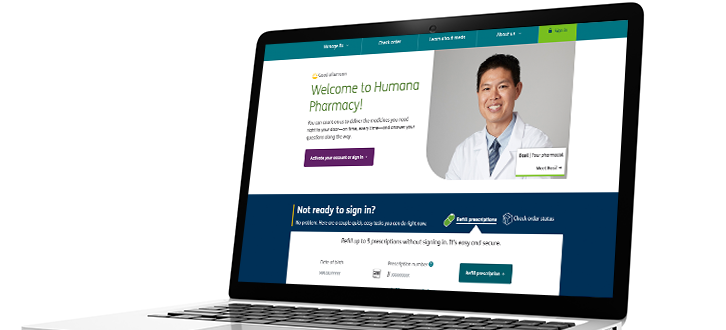 Página inicial del sitio Web de CenterWell Pharmacy​​ 